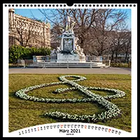 Wien52 Kalender 2021 - März
